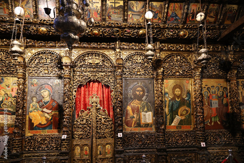 The iconostasis in the Church of Our Lady of St. Mary in Berat, Albania  