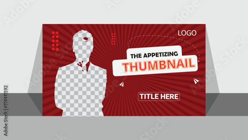 Youtube thumbnail for innovative business idea and web banner template. Premium vector design.