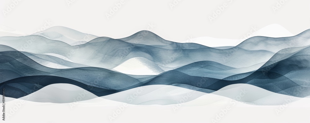 Deep Blue Waves Abstract Background for Calendars and Wallpapers Generative AI Deep Blue Waves Abstract Background for Calendars and Wallpapers Generative AI