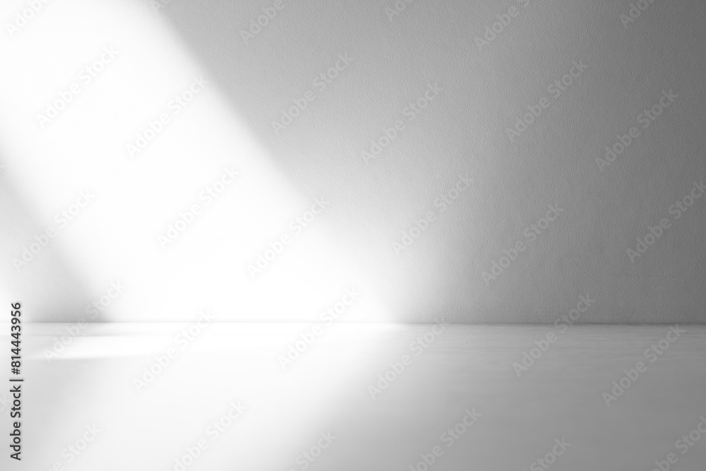 Wall interior background, studio and backdrops show products.with shadow from window color white and grey. background for text insertion and presentation product Wall interior background, studio and backdrops show products.with shadow from window color white and grey. background for text insertion and presentation product