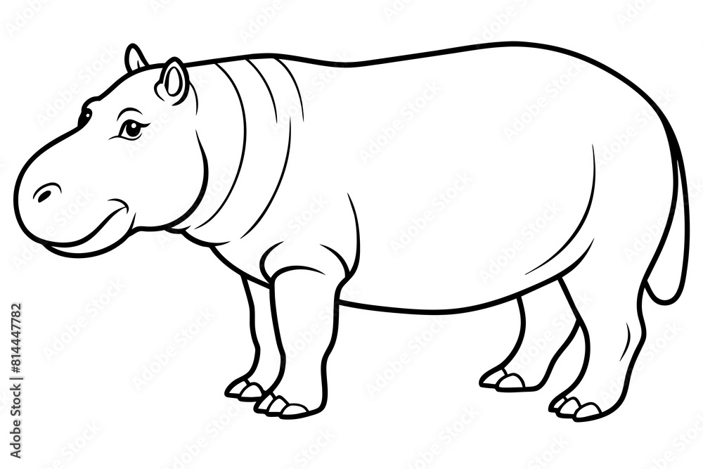 hippopotamus cartoon vector illustration hippopotamus cartoon vector illustration
