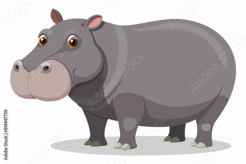 hippopotamus cartoon vector illustration