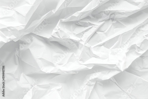 Texture of Crumpled White Paper Background Ideal for Posters and Design Projects
