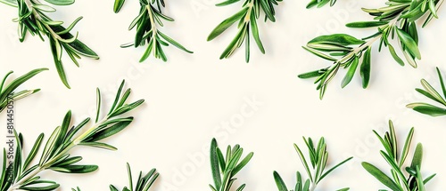 Explore the velvety essence of rosemary from a worms-eye view Highlight the fragrant