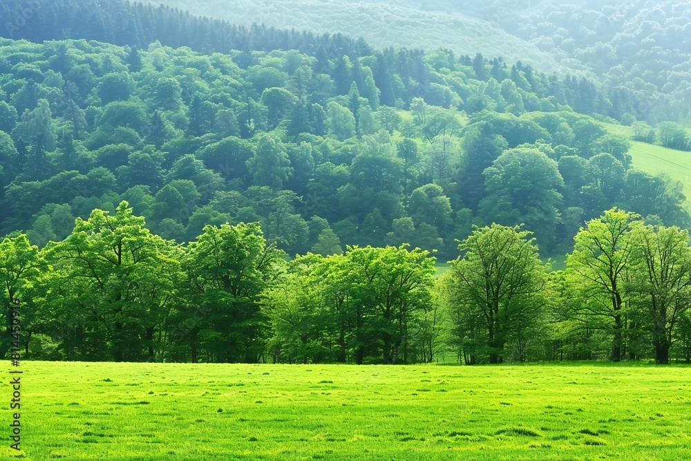 Obraz premium Vibrant Green Grass Field Perfect for Showcasing Products