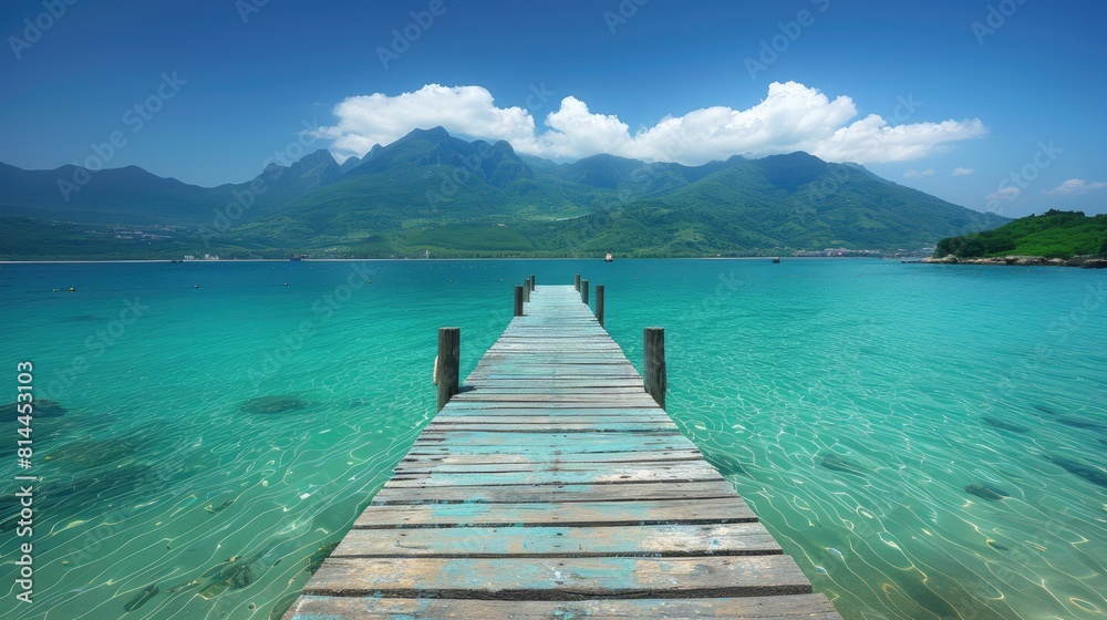 Fototapeta premium Serene Tropical Oasis