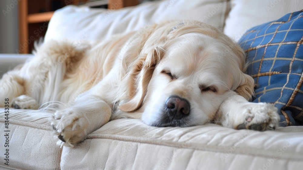 Serene Domestic Scene with Golden Labrador Retriever Serene Domestic Scene with Golden Labrador Retriever
