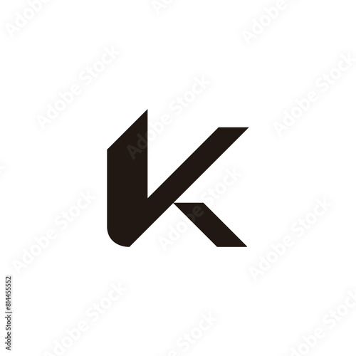 Free Download letter vk simple geometric logo vector - GFXLoad