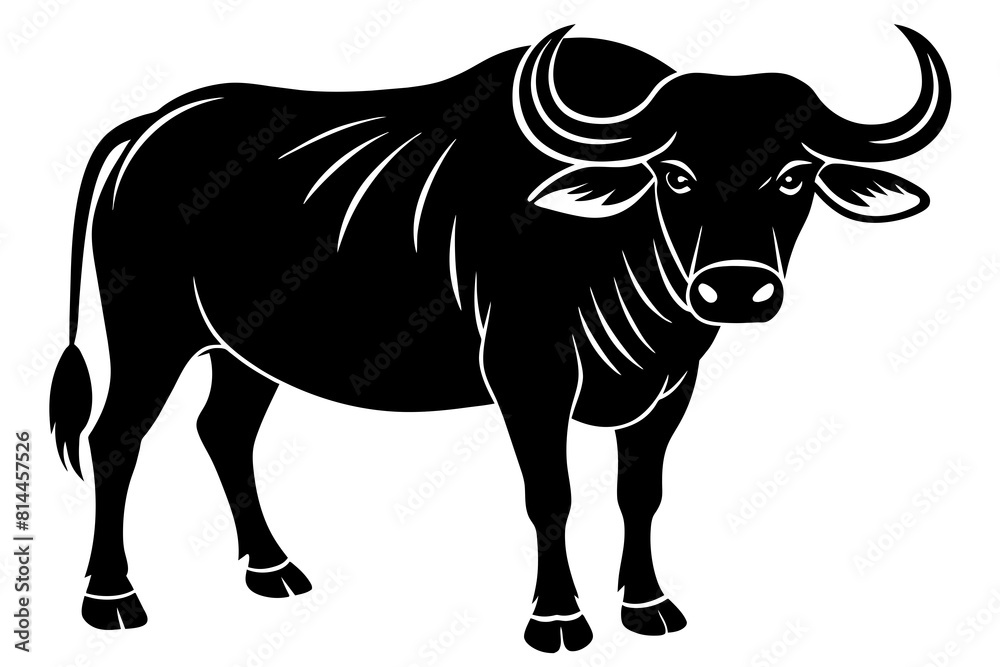 buffalo cartoon vector illustration buffalo cartoon vector illustration