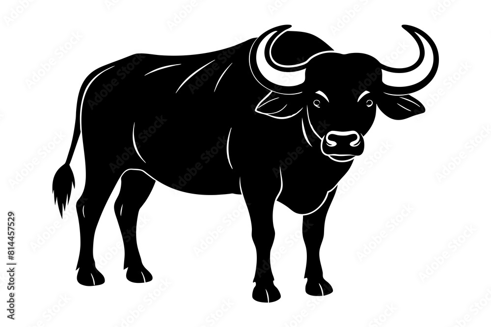 buffalo cartoon vector illustration buffalo cartoon vector illustration