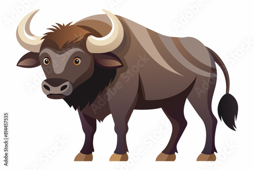 buffalo cartoon vector illustration