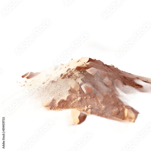 ai-generated item, rare, odd, desert sand sand found in arid desert regions typically composed of quartz or feldspar mineral photo