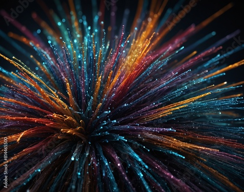 abstract fractal burst