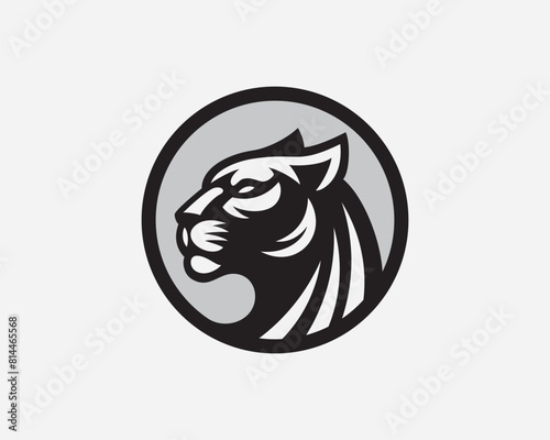 Panther modern logo, emblem design editable for your business.Jaguar vector illustration.