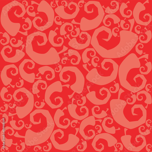 Seamless Chili Pepper wallpaper. Chili peppers in flat style. Seamless pattern for kitchens, cafes, clothes and more. Red silhouettes. Vector illustration.