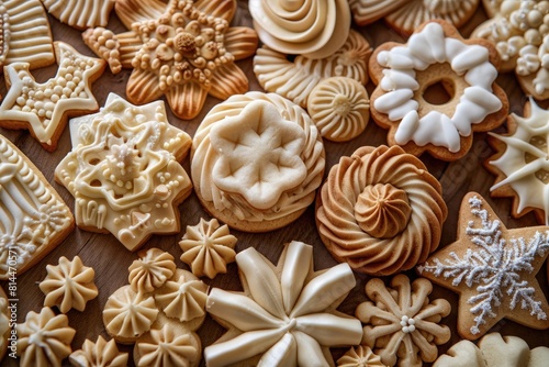 cookies decorated in the form of many shapes