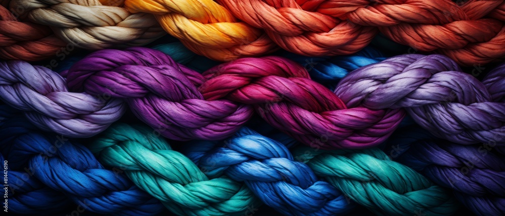 Colorful yarn is a great background for any project.