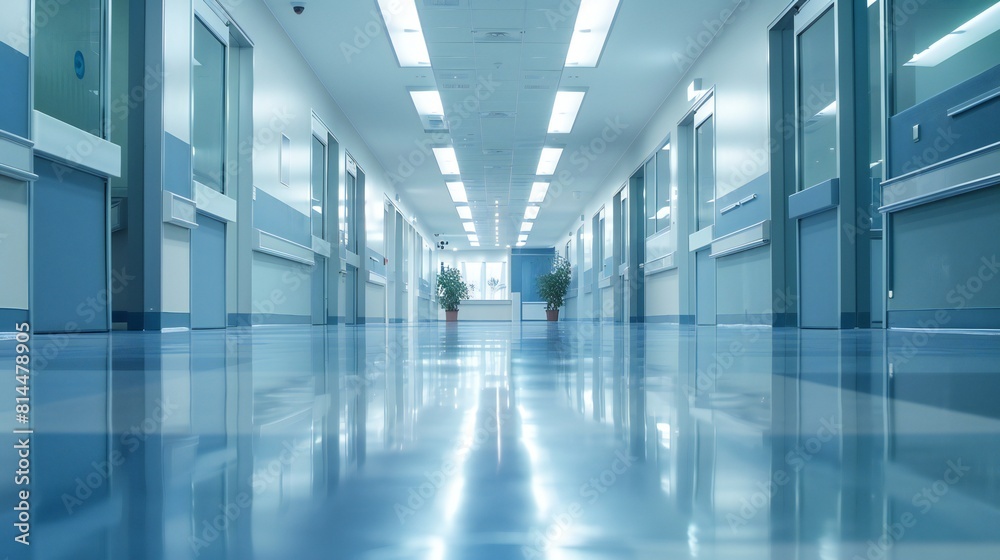 Frontal perspective showcasing hospital's architecture. Frontal perspective showcasing hospital's architecture.