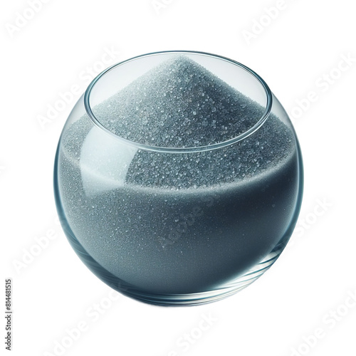 ai-generated item, rare, odd, glass sand sand specially processed for glass production, with high purity, low iron content, and unifor photo