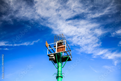 Signal Light at Suroloyo, Central Java, 2017. photo