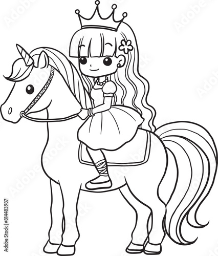 horse cartoon isolated on white