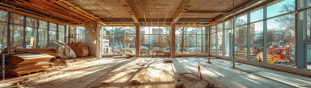 Under Construction, Building Repair Work, Worker At Work. Under Construction, Building Repair Work, Worker At Work.