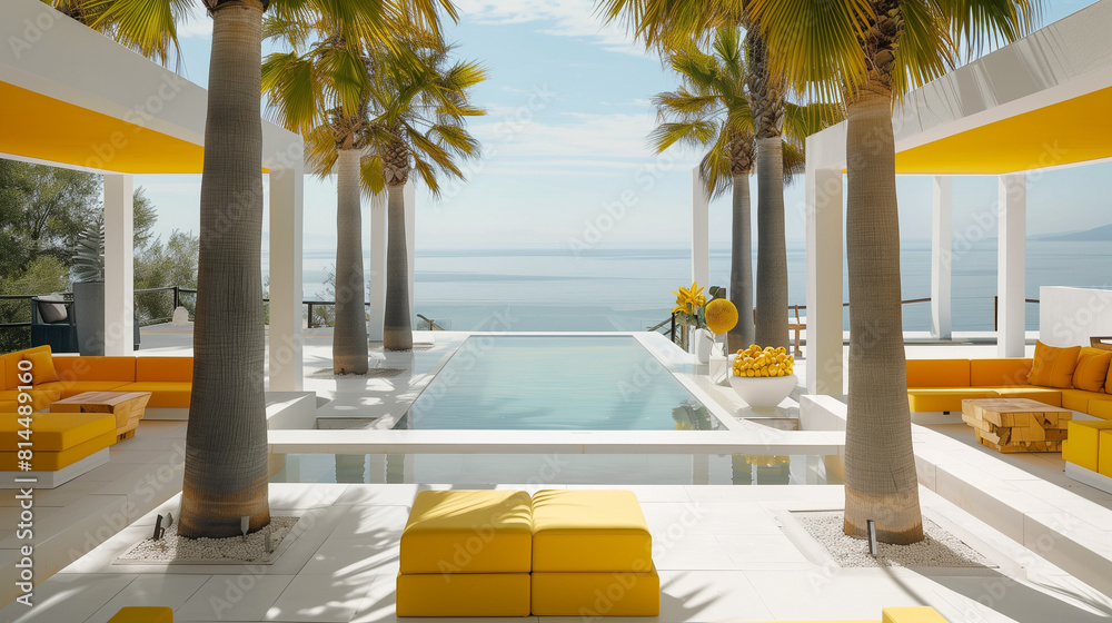 Obraz premium resort hotel pool