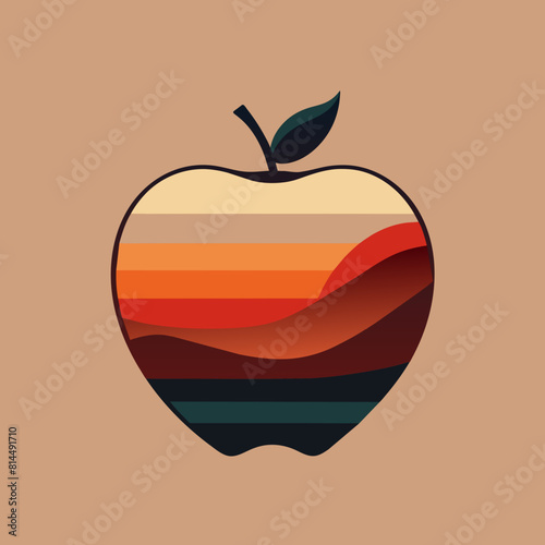             Apple icon logo vector illustration.
