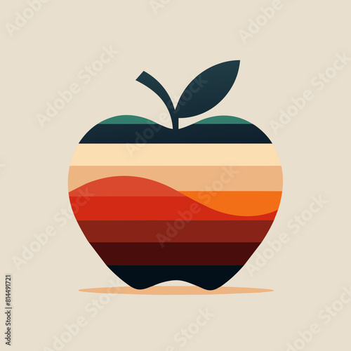             Apple icon logo vector illustration.

