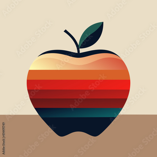             Apple icon logo vector illustration.
