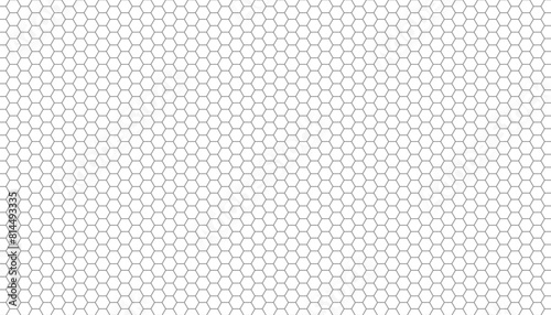 Black honeycomb on a white background. Isometric geometry, Seamless industrial metal carbon texture vector background grid backdrop dark grey