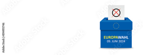 Wahlurne Europawahl 2024 Banner
