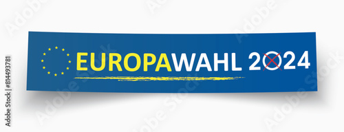Papierzettel Europawahl 2024
