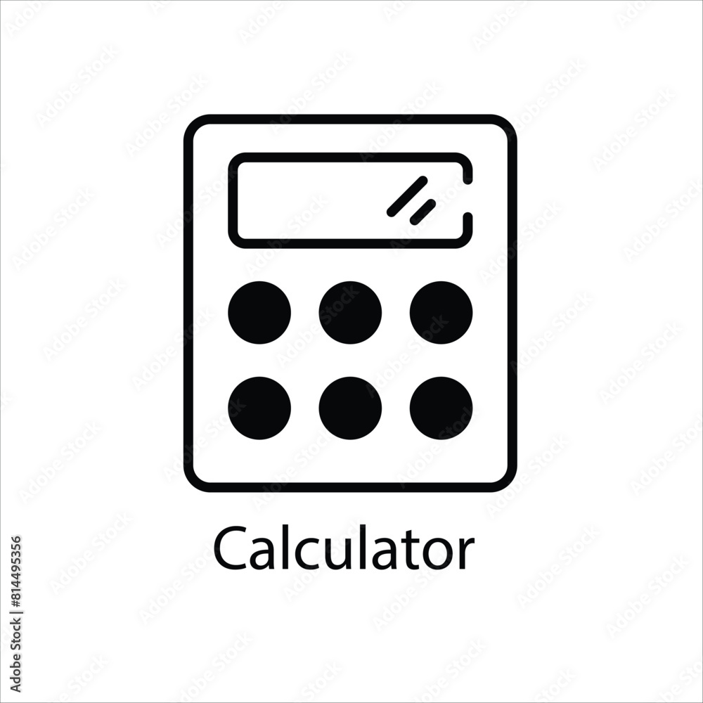 Calculator Vector icon Calculator Vector icon