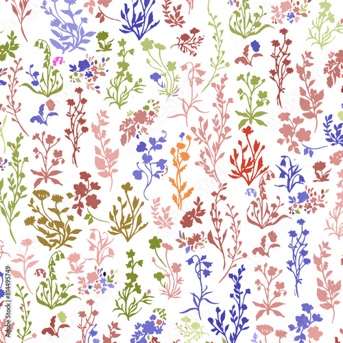 floral Pattern Design Art Blossom Illustration Vector Art , Suitable for fabric Textille Print