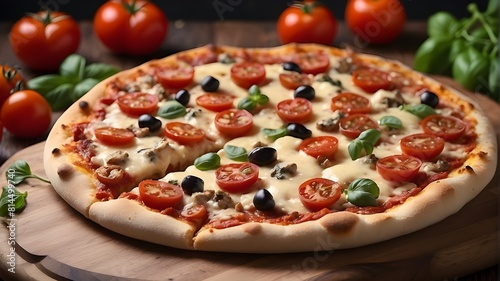 Pizza topped with tomatoes and cheese never fails to sate desires and leave taste senses wanting more, whether it's consumed as a substantial meal or as a quick snack.