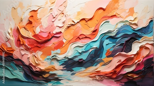 Abstract paintings of outdoor life s vivid hues and flowing forms evoke a dynamic energy that is reminiscent of the outdoors  ever-changing scenery.