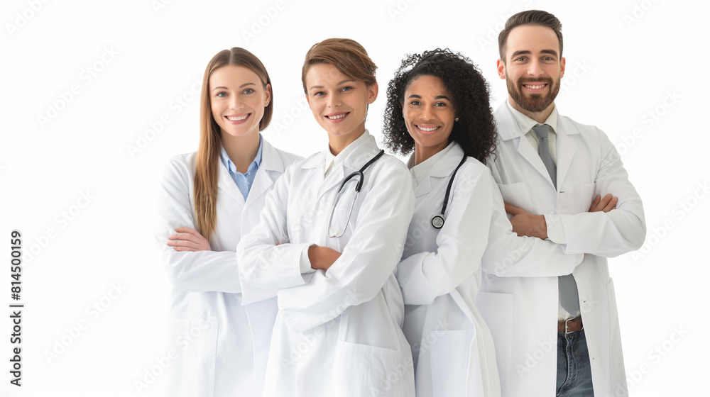 Diverse Healthcare Team with Bright Smiles.