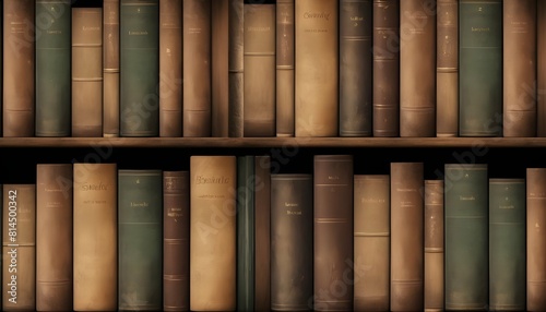 A vintage bookshelf texture for a scholarly and in photo