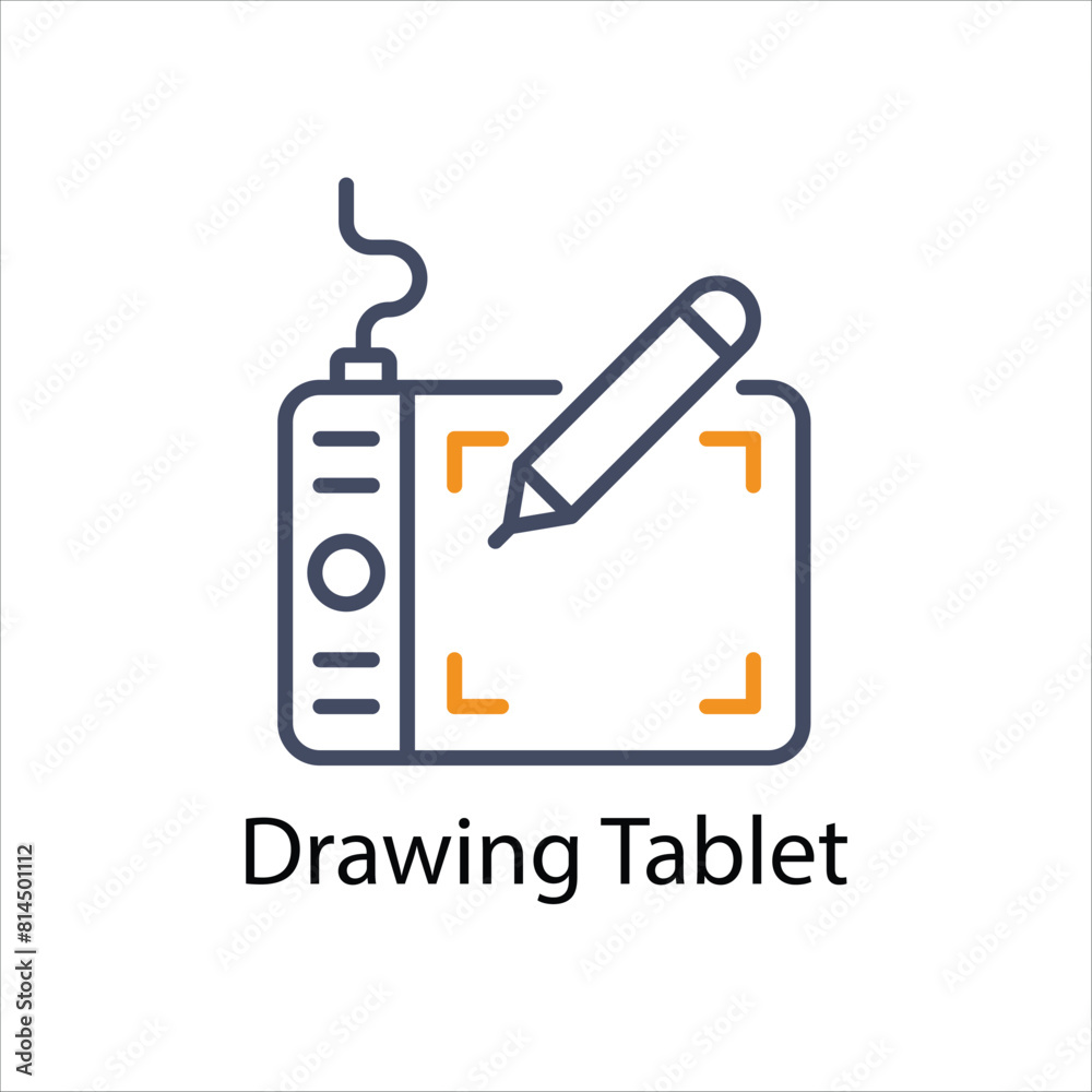 Drawing Tablet Vector icon Drawing Tablet Vector icon