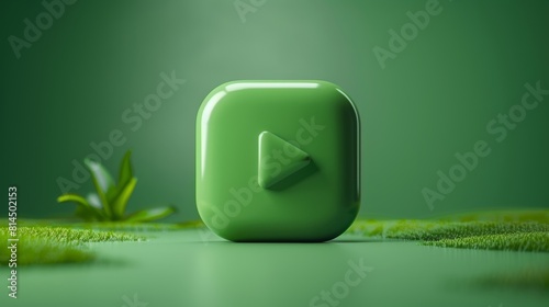 Green intro play button introduction playing photo