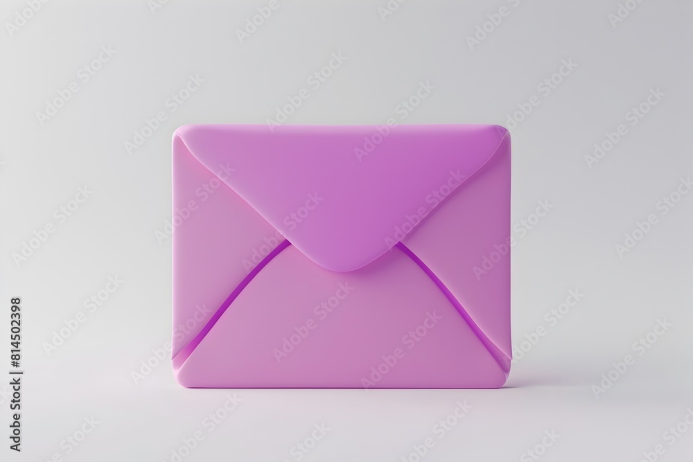 Cute Plastic Envelope Icon for Digital Applications and Designs