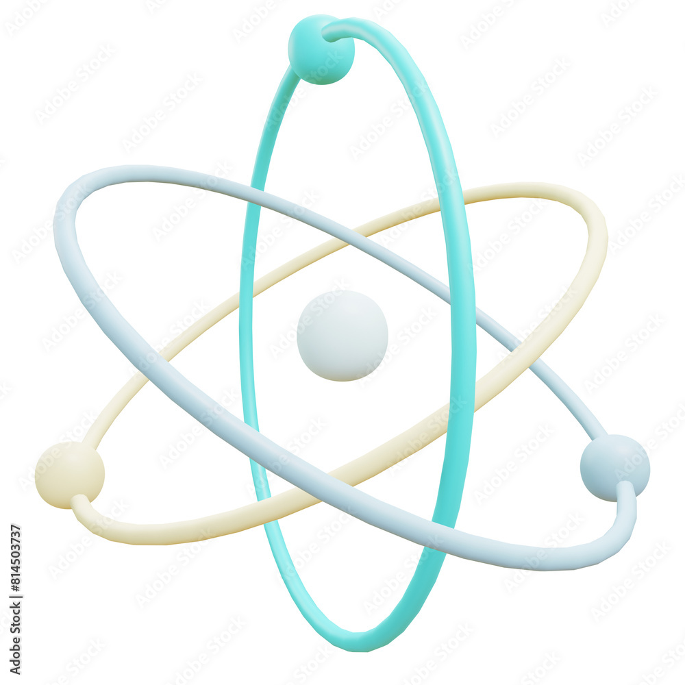 3 D illustration of nanotechnology icon 3 D illustration of nanotechnology icon