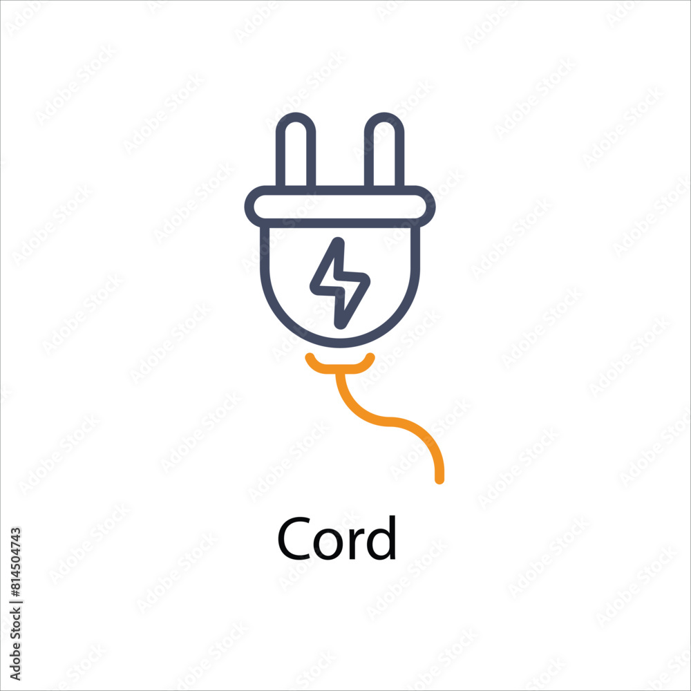 Cord Vector icon 