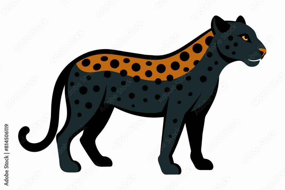 jaguar cartoon vector illustration