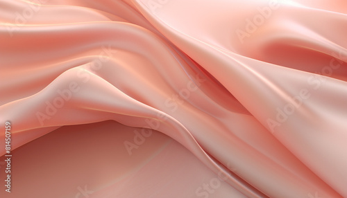 3D render of layers of smooth fabric. AI-Generated Image