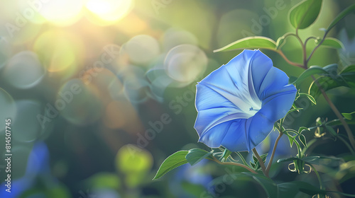 blue morning glory