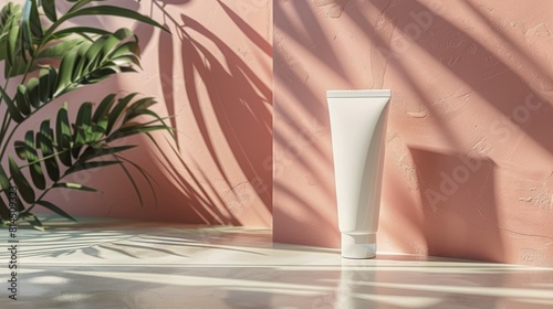 White Vase Next to Pink Wall