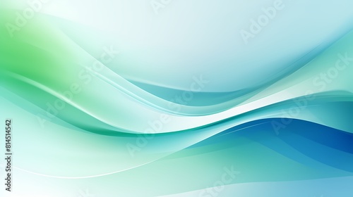 Digital technology blue and green abstract curve poster PPT background