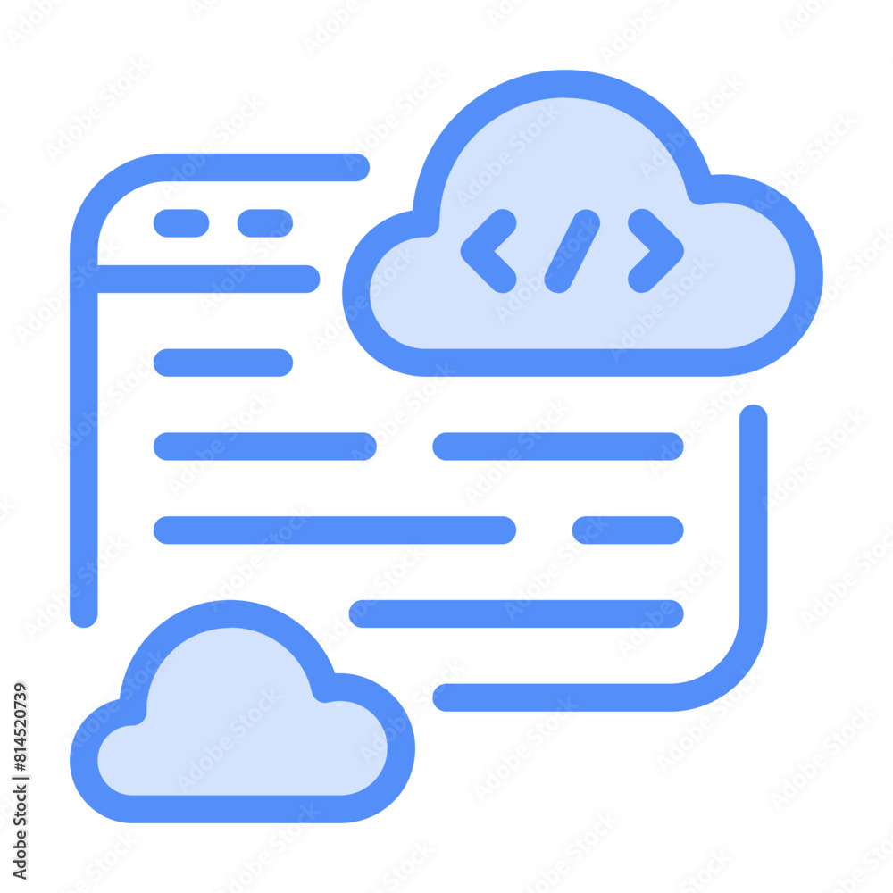 Programming Icon With Linear Color Style Programming Icon With Linear Color Style